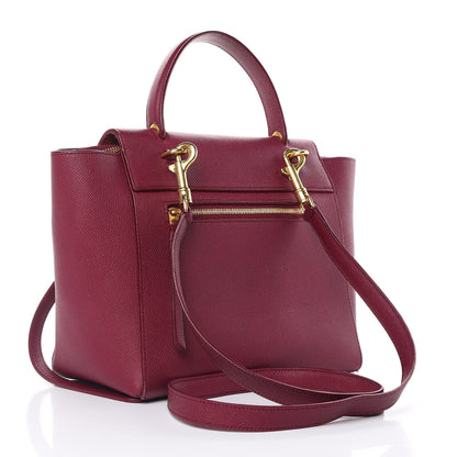 Celine Grained Calfskin Micro Belt Bag Plum 3 of 14