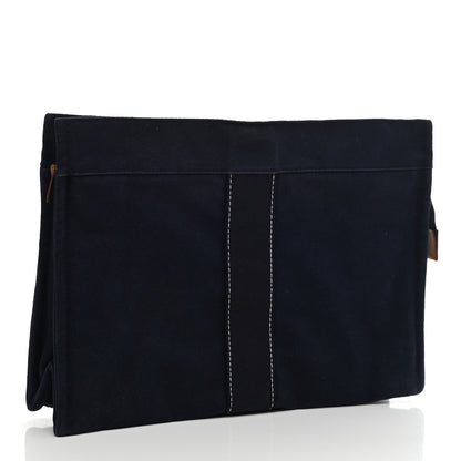 Hermes Cotton Canvas Herline Travel Cosmetic Pouch 3 of 7