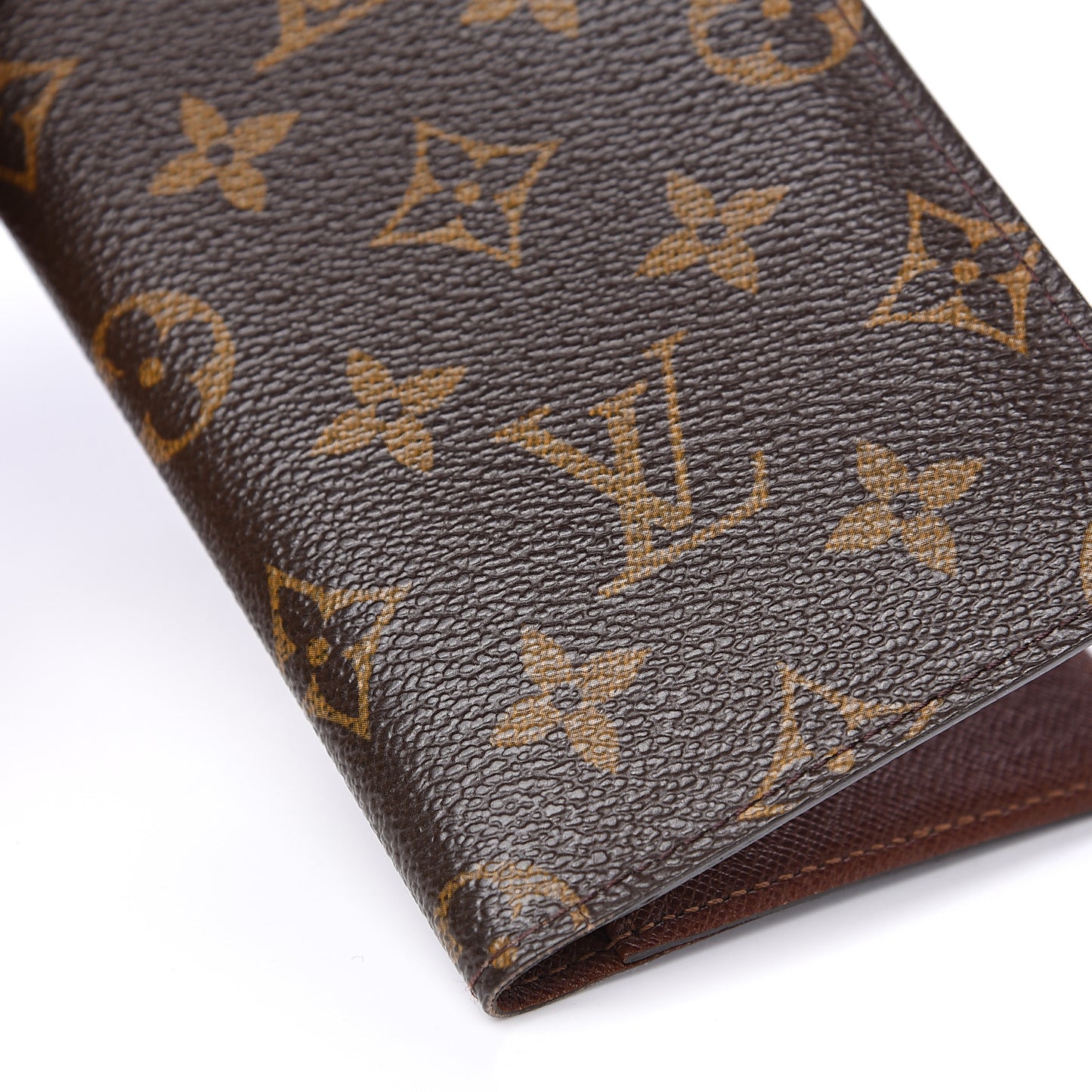 Monogram Checkbook Holder Case Wallet