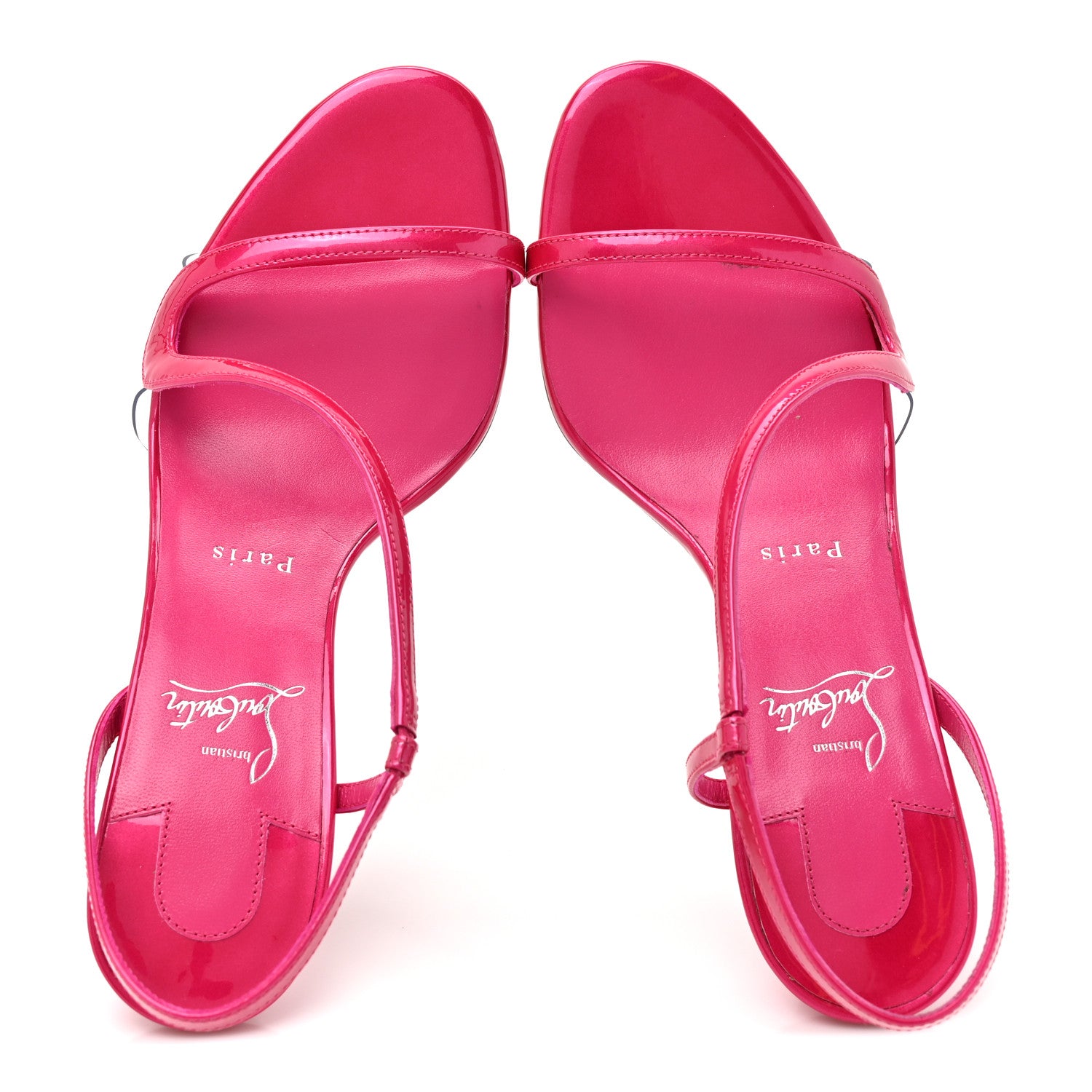 Christian Louboutin Patent Perle Rosa Z 80 Sandals 39 39 Pinup 2 of 11