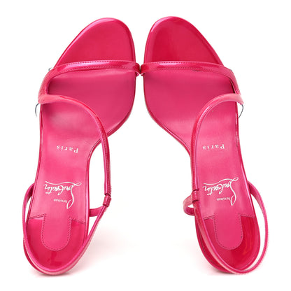 Christian Louboutin Patent Perle Rosa Z 80 Sandals 39 39 Pinup 2 of 11