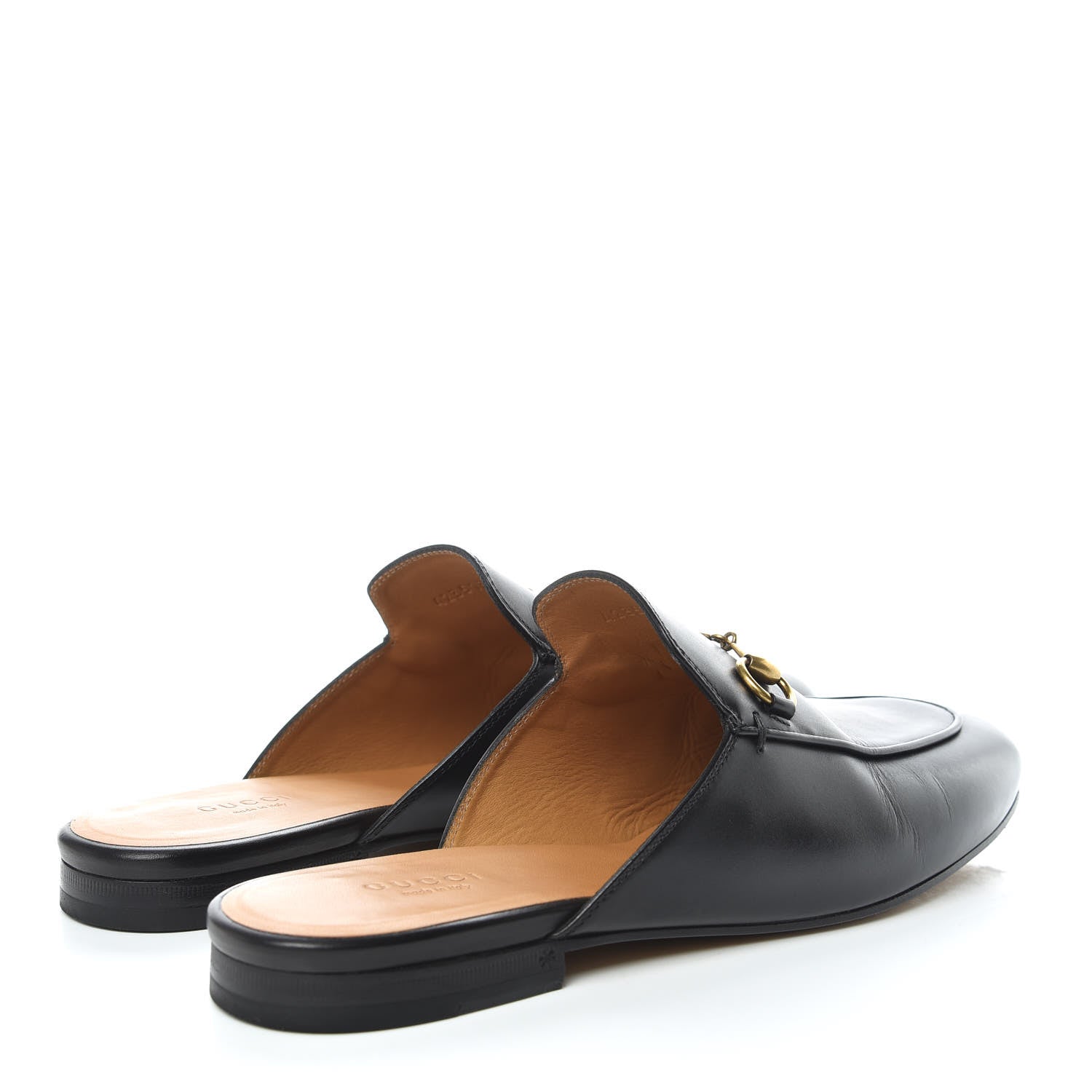 Gucci Calfskin Womens Princetown Slippers 39.5 Black 4 of 12