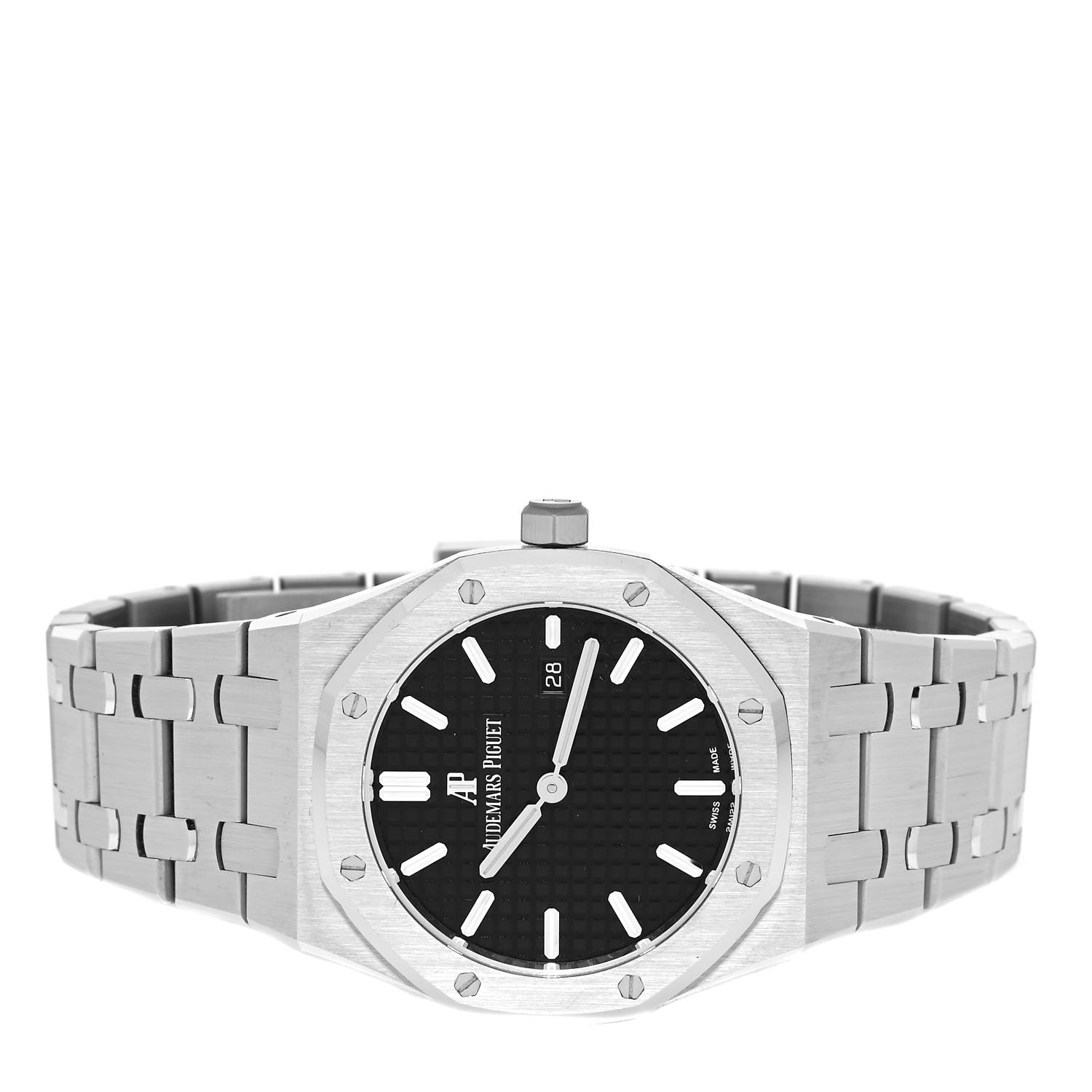 Audemars Piguet Stainless Steel 33mm Royal Oak Quartz Watch Black 67650ST.OO.1261ST.01 2 of 5