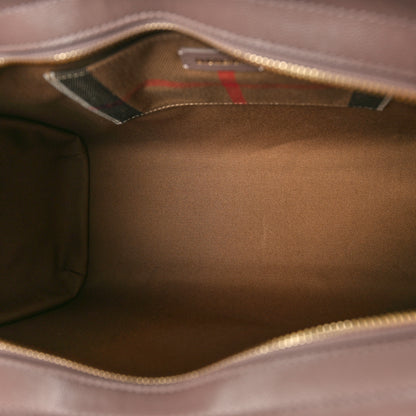 Burberry Calfskin Mega Check Banwell Tote Grey Mink 5 of 9