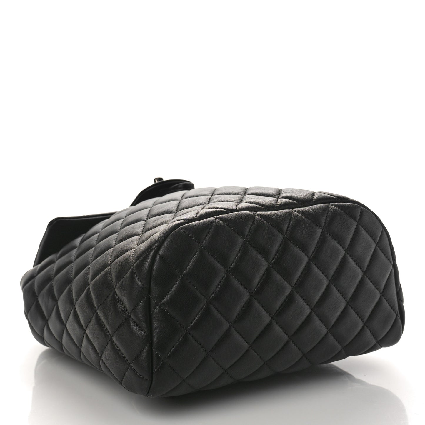 Lambskin Quilted Small Urban Spirit Backpack Black