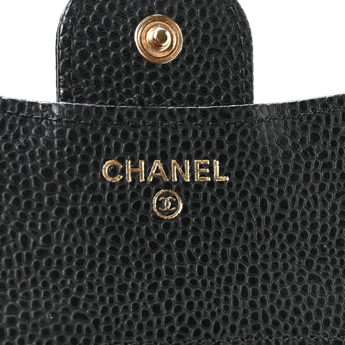 Chanel Caviar Quilted Compact Flap Wallet Black 6 of 8