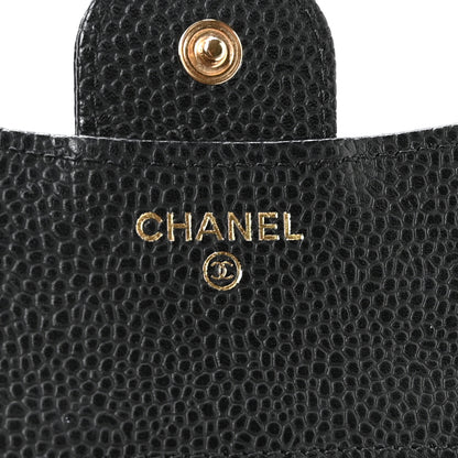 Chanel Caviar Quilted Compact Flap Wallet Black 6 of 8
