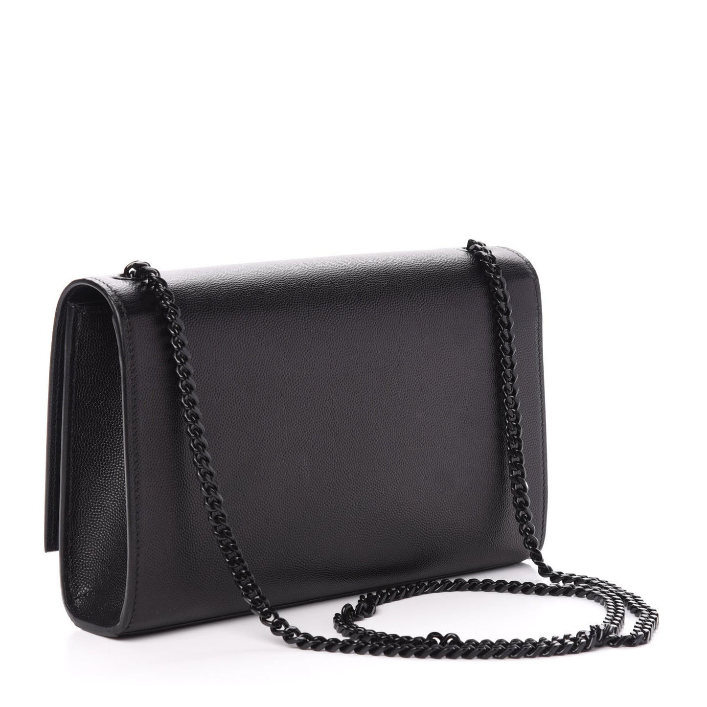Grain De Poudre Medium Classic Monogram Kate Satchel Black