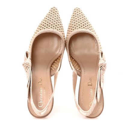 Christian Dior Micro Resille Ribbon J'Adior Slingback 65mm Pumps 35 Nude 2 of 10