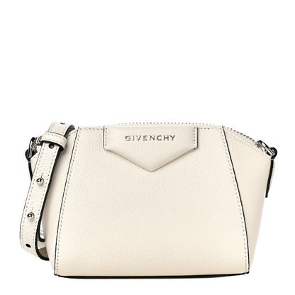Givenchy Sugar Goatskin Nano Antigona Ivory 1 of 10