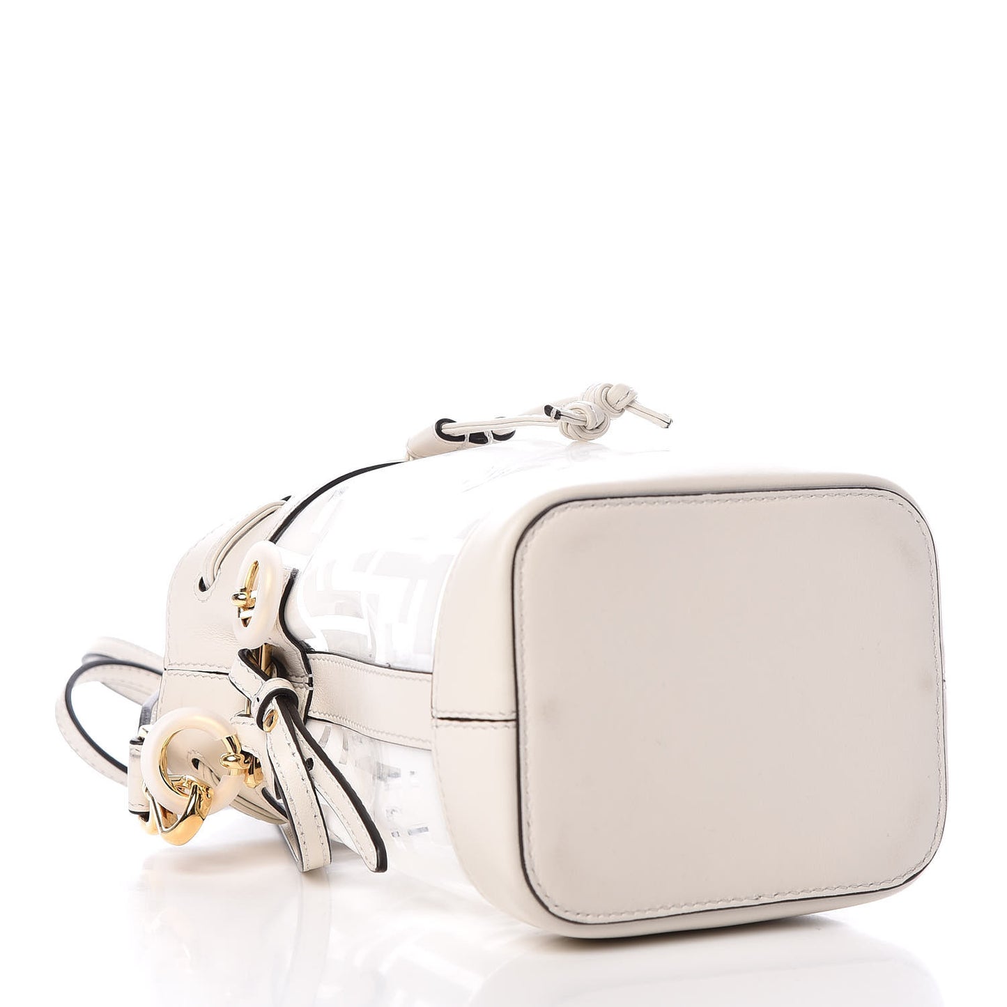 TPU FF Vitello Grace F is Fendi Mini Mon Tresor Bucket Bag White