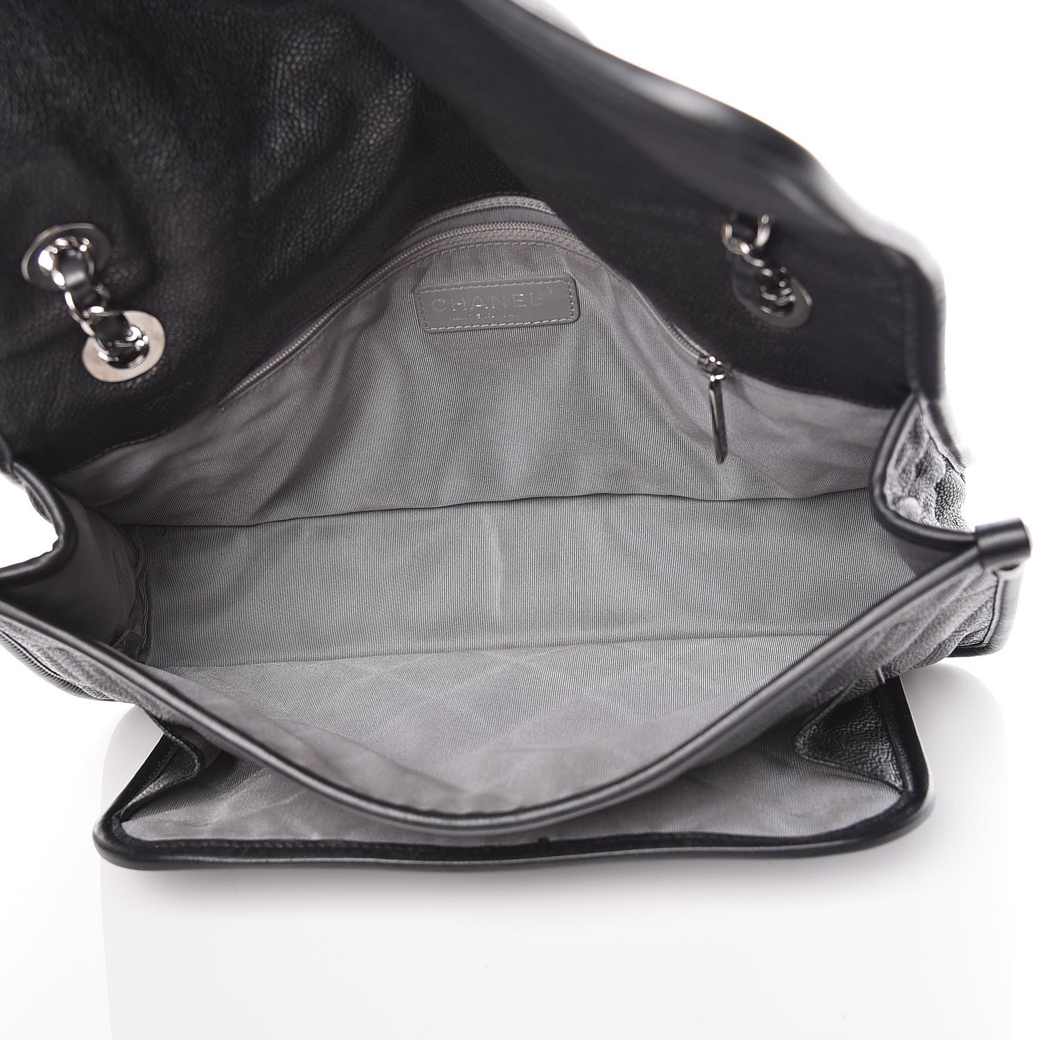 Chanel Caviar Quilted Large French Riviera Flap Black 5 of 13