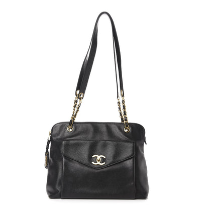 Chanel Caviar CC Shoulder Bag Black 1 of 12