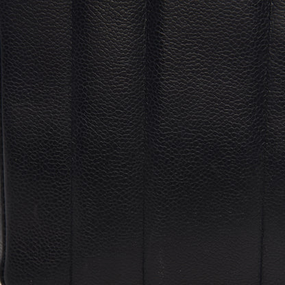 Chanel Caviar Vertical Quilted Jumbo Single Flap Black 16 of 23