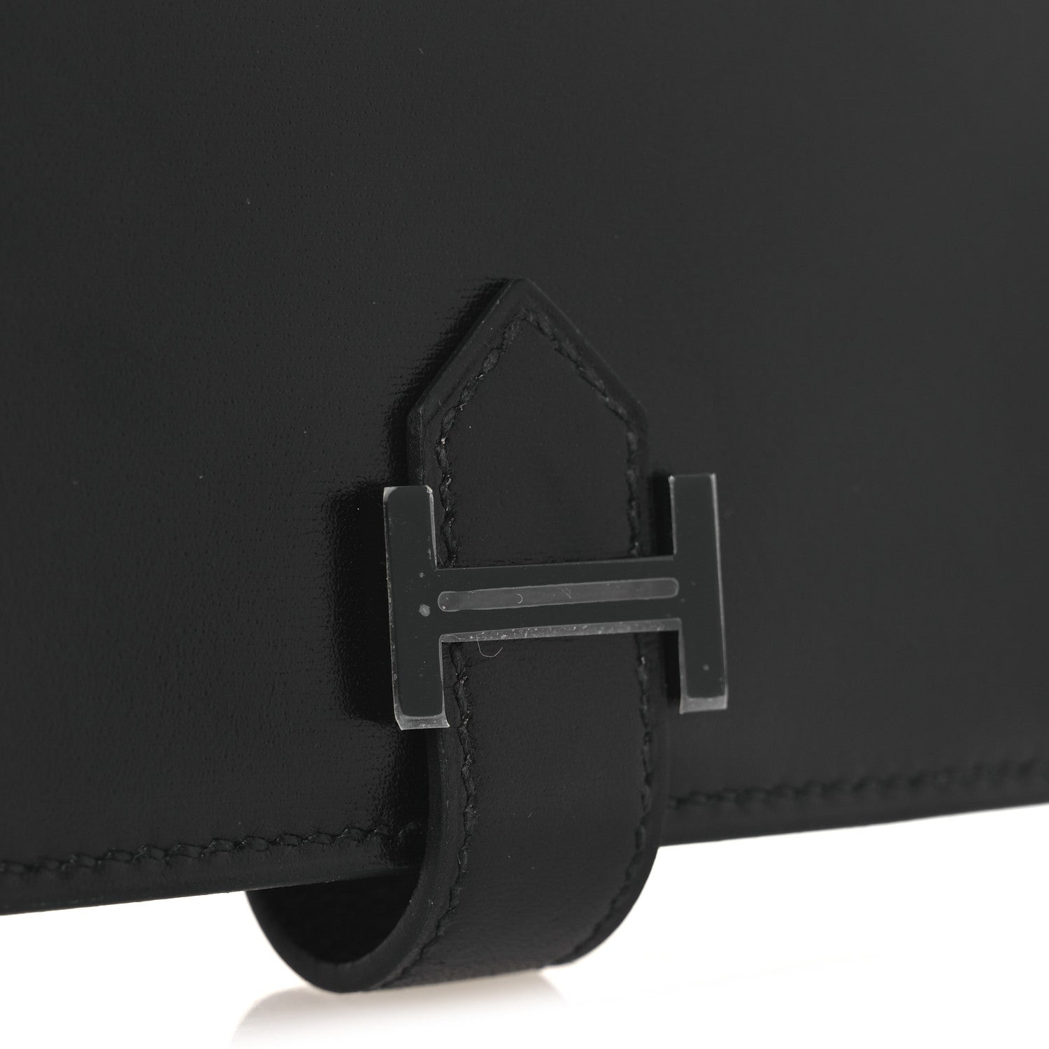 Hermes Box Monochrome Bearn Card Holder Wallet Black 8 of 9