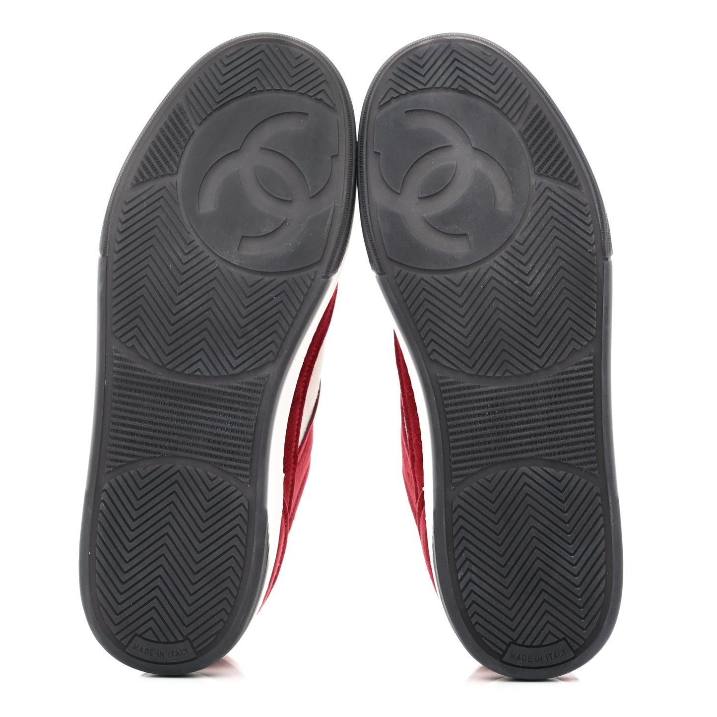 Suede Kidskin Womens CC Sneakers 39 Burgundy White