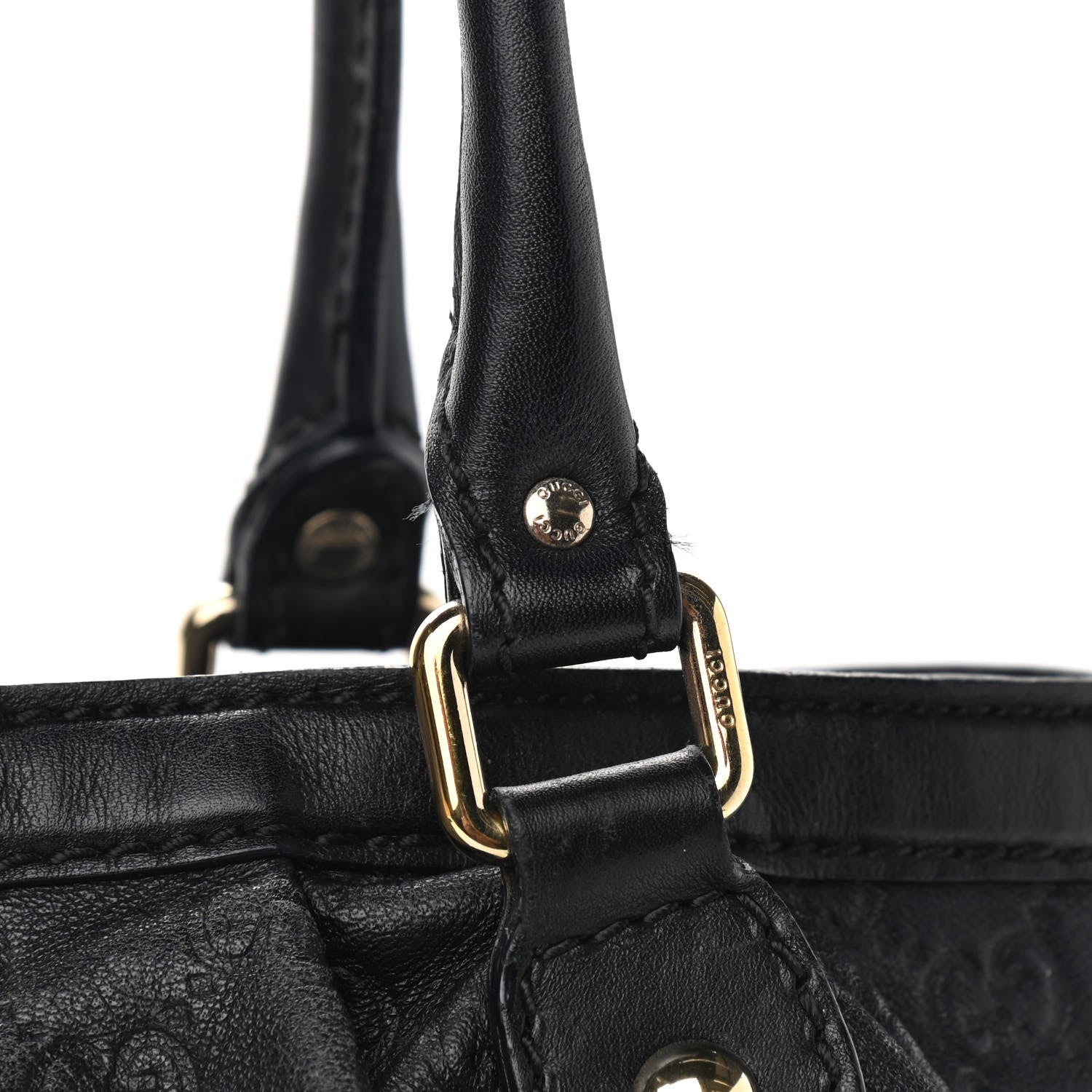 Gucci Guccissima Medium Sukey Top Handle Tote Black 15 of 17