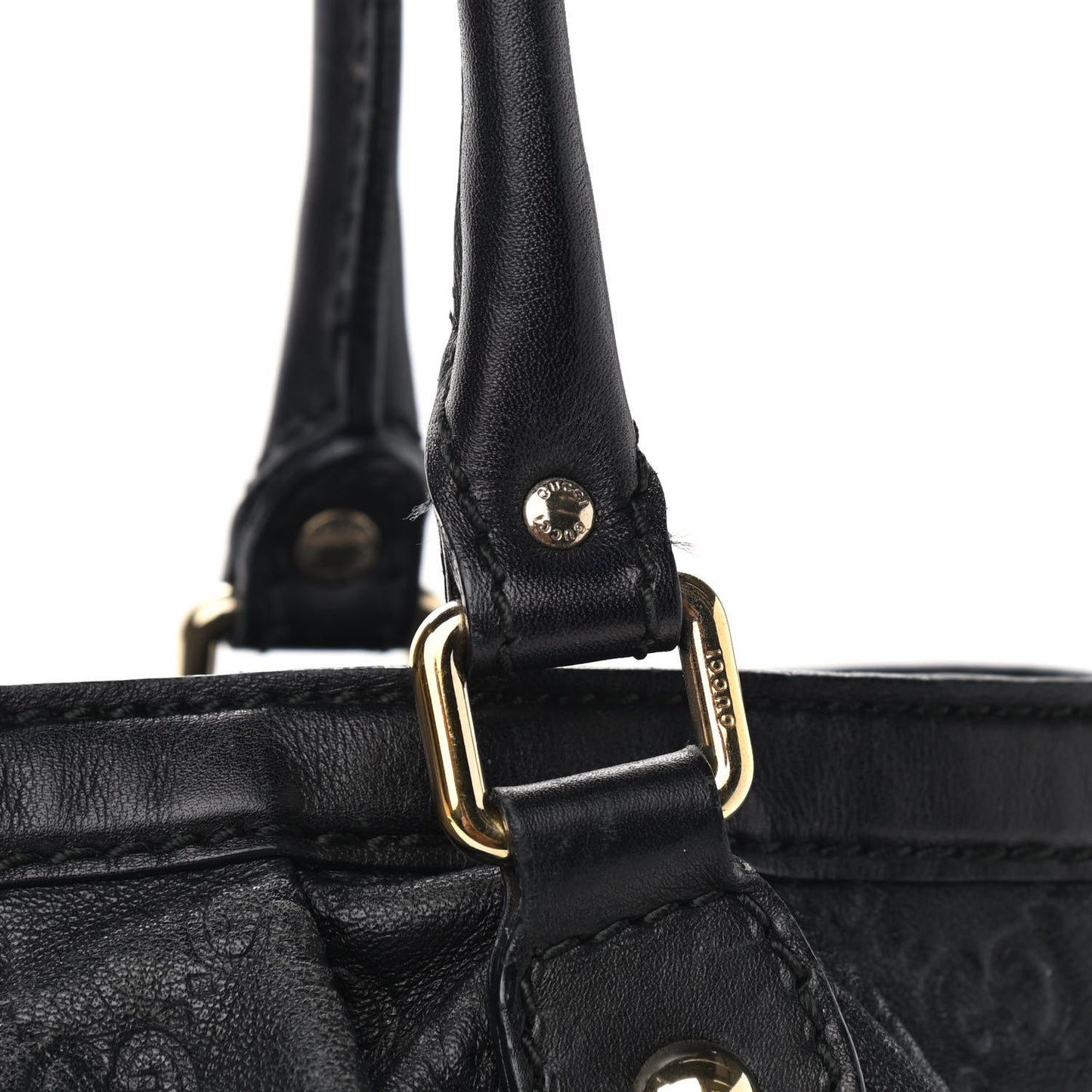 Guccissima Medium Sukey Top Handle Tote Black