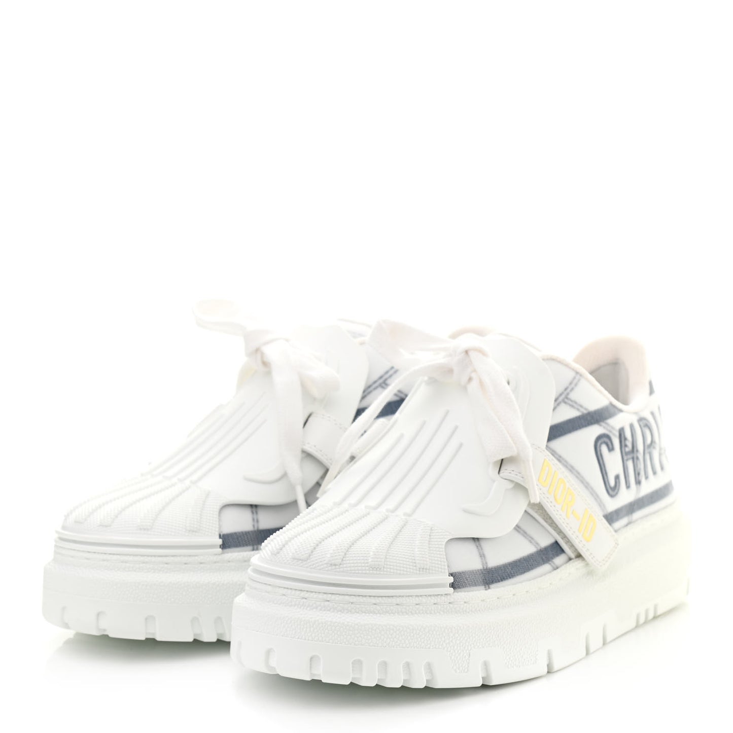 Nylon Mesh Dior-ID Platform Sneakers 35.5 Bleu France