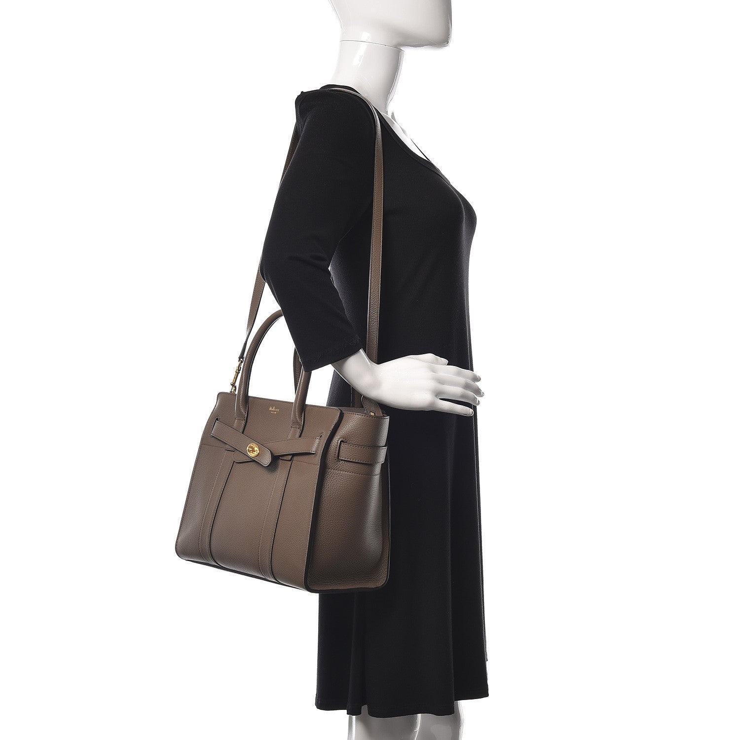 Mulberry Small Classic Grain Small Bayswater Zip Tote Clay 2 of 16