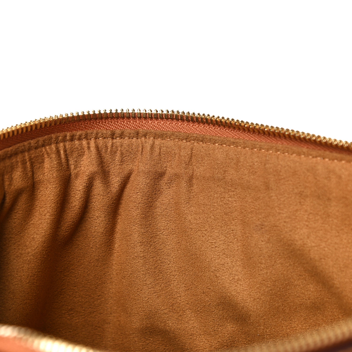 MCM Visetos Liz Shopper Tote Pouch Cognac 13 of 14