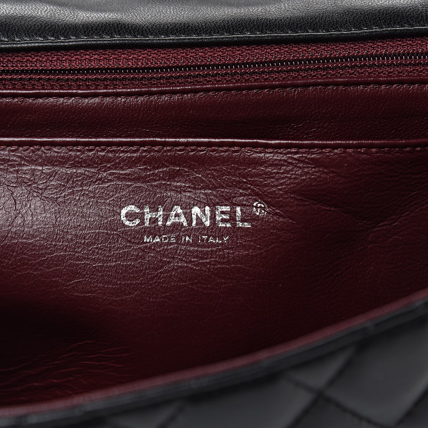 Lambskin Quilted Jumbo Single Flap Black