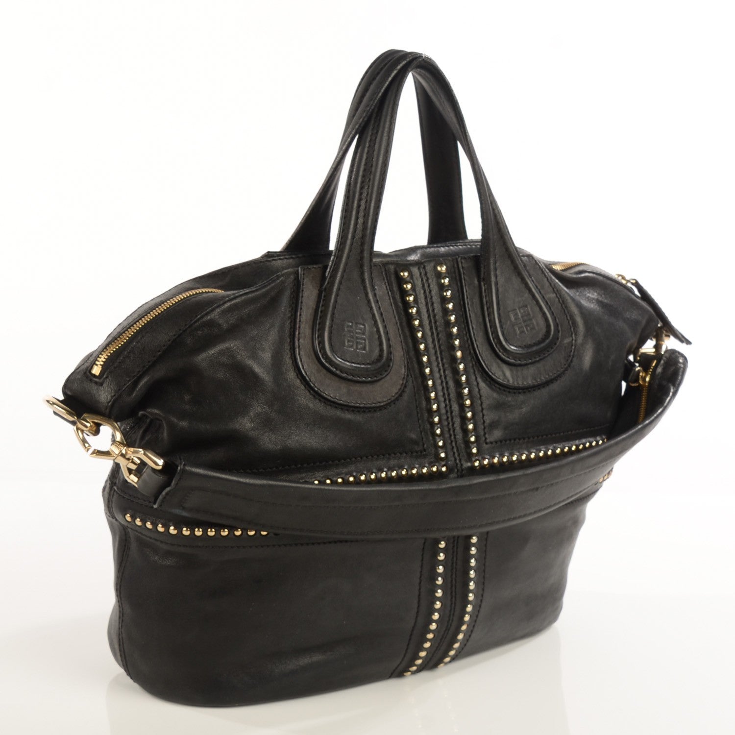 Givenchy Lambskin Studded Medium Nightingale Black 4 of 10