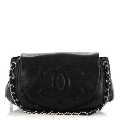 Chanel Caviar Half Moon Large Flap Black 1 of 7