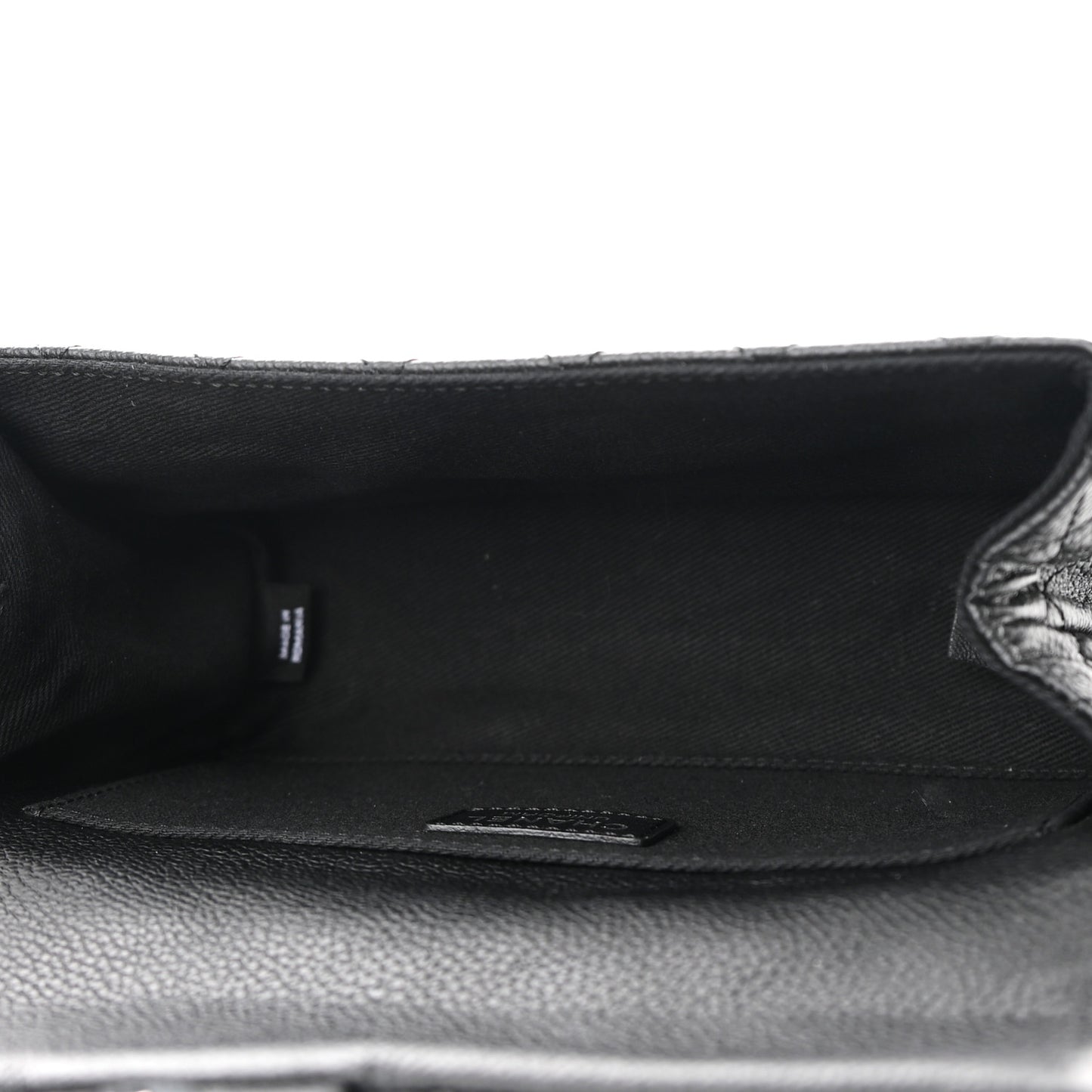 Grained Calfskin Quilted 2.55 Reissue Flap Belt Bag Clutch Black