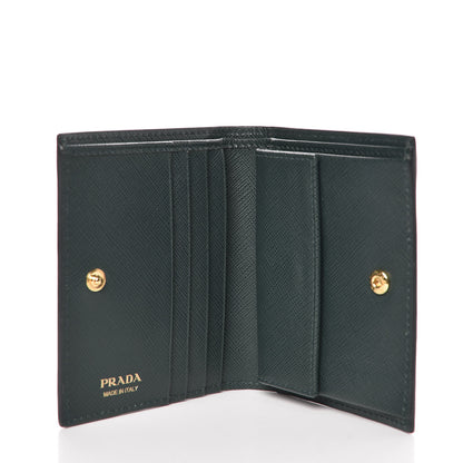 Prada Saffiano Floral Print Card Holder Multicolor 5 of 8