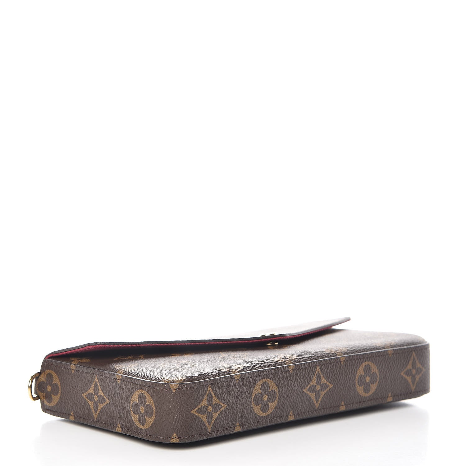 Louis Vuitton Monogram Pochette Felicie Chain Wallet Fuchsia 7 of 9