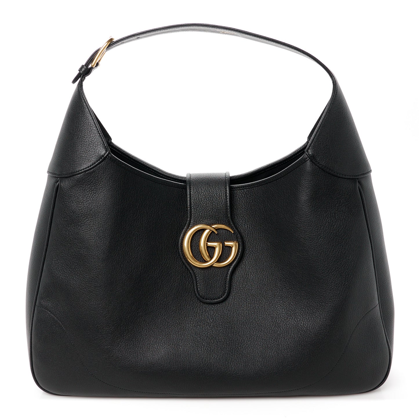 Goatskin Large Aphrodite Shoulder Bag Black