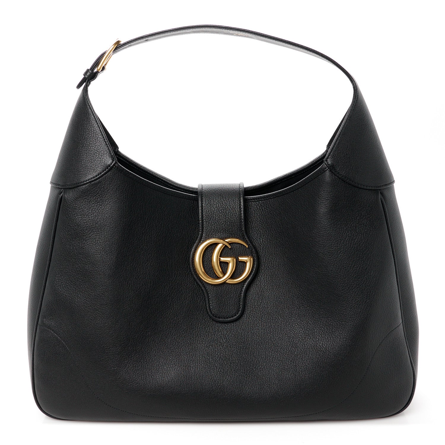 Gucci Goatskin Large Aphrodite Shoulder Bag Black 1 of 11