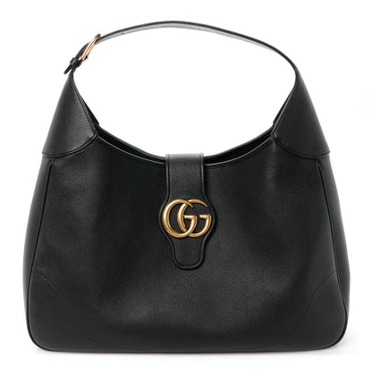 Gucci Goatskin Large Aphrodite Shoulder Bag Black 1 of 11