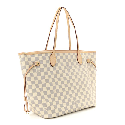 Louis Vuitton Damier Azur Neo Neverfull MM Rose Ballerine 4 of 11