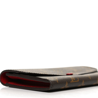 Louis Vuitton Monogram Emilie Wallet Rouge 7 of 12