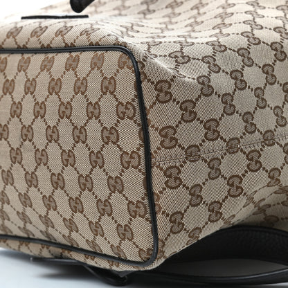 Gucci Monogram Dollar Calfskin O Drawstring Backpack Beige Ebony Testa di Moro Dark Chocolate 8 of 9