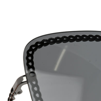 Chanel Chain Square Sunglasses 4244 Black 8 of 9