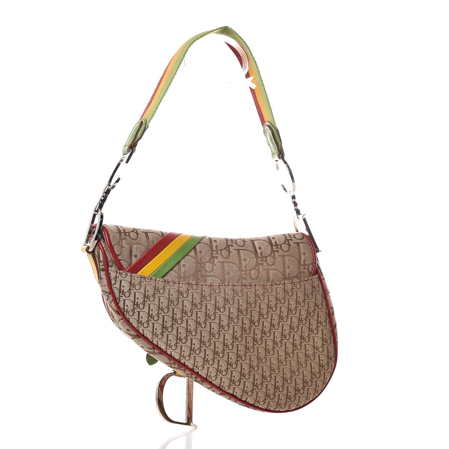 Monogram Rasta Saddle Bag Beige