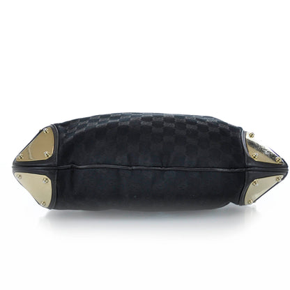 Gucci Monogram Medium Indy Hobo Black 5 of 9