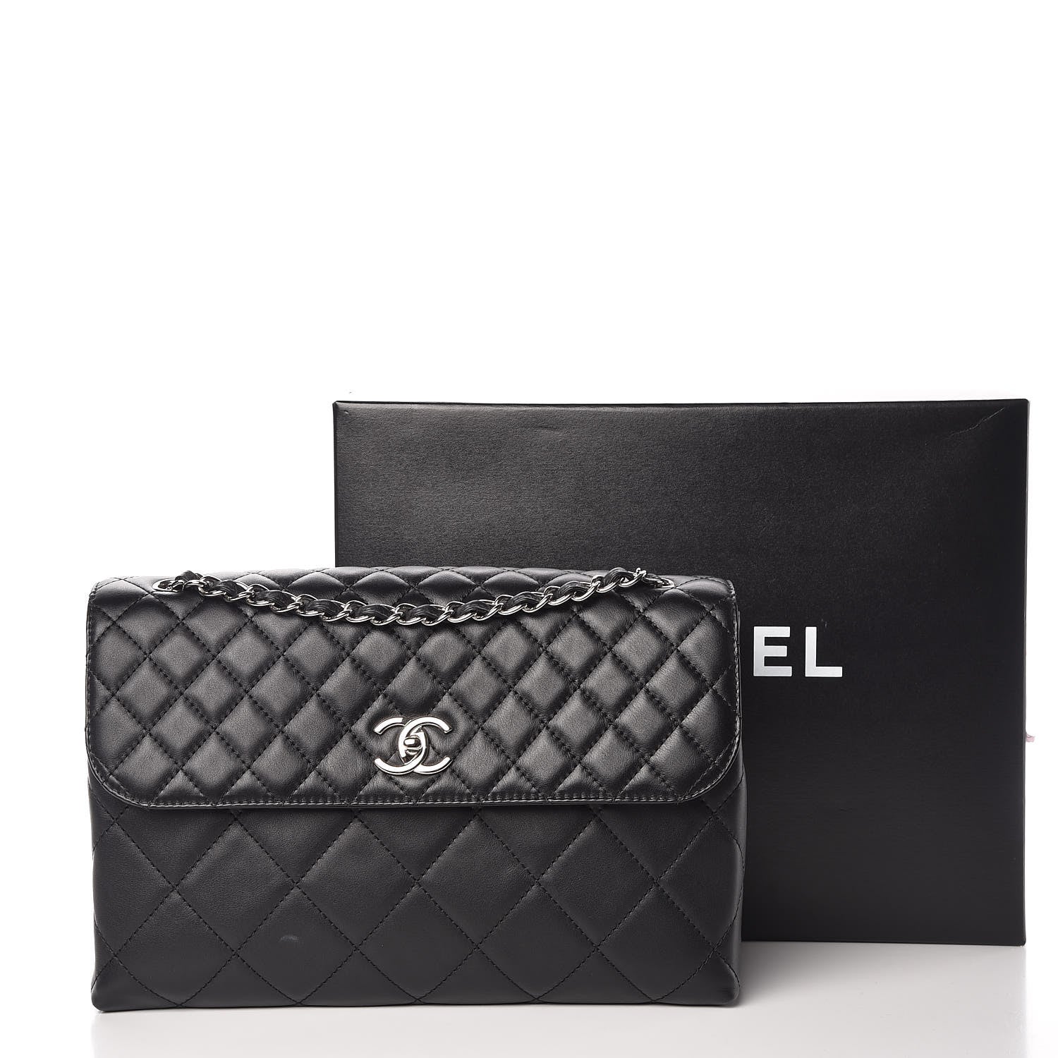 Chanel Calfskin Quilted In The Business Flap Bag Black 15 of 15