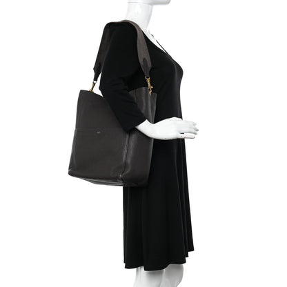 Celine Soft Grained Calfskin Sangle Bucket Bag Ecorce 2 of 13