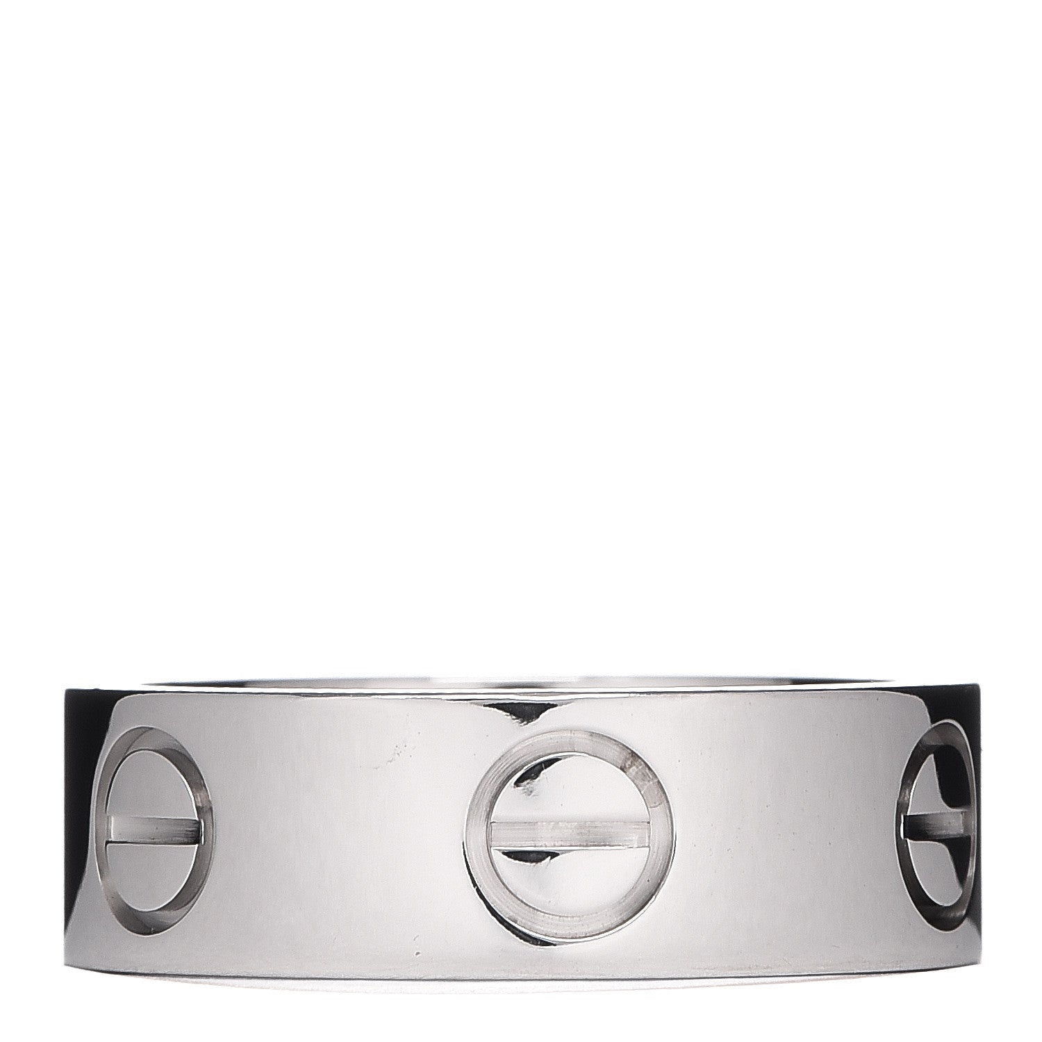 Cartier 18K White Gold 5.5mm LOVE Ring 47 4 1 of 4