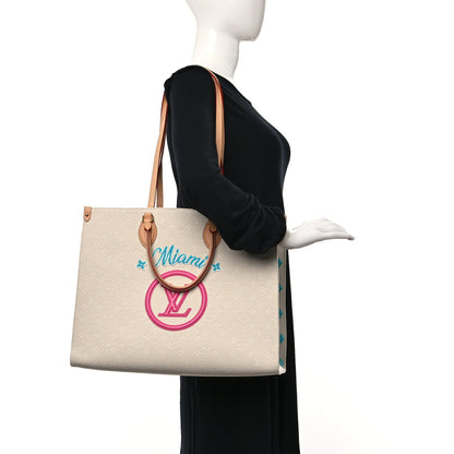Louis Vuitton Jacquard Monogram Miami Onthego GM 2 of 11