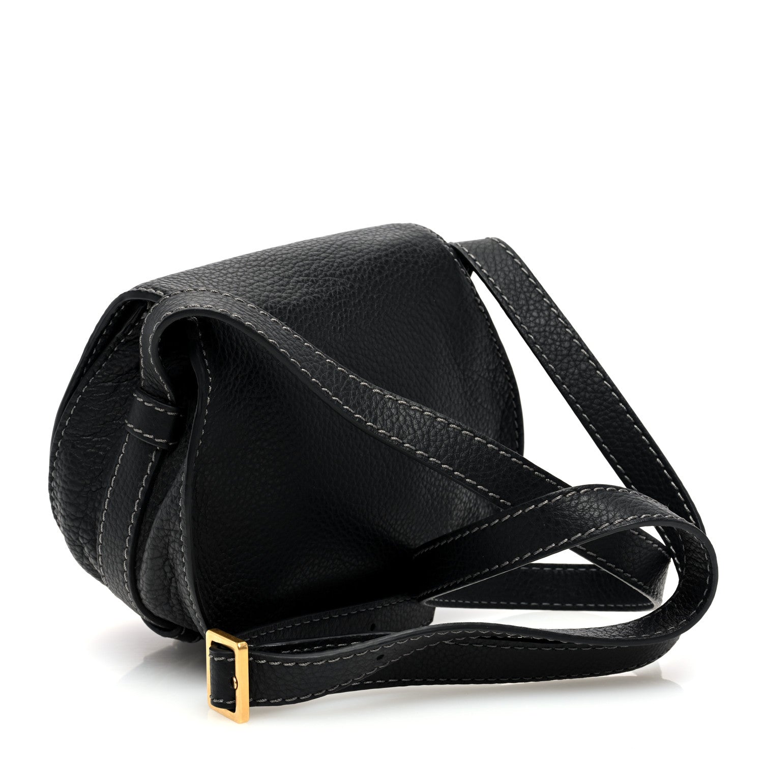 Chloe Calfskin Mini Marcie Round Crossbody Bag Black 3 of 9