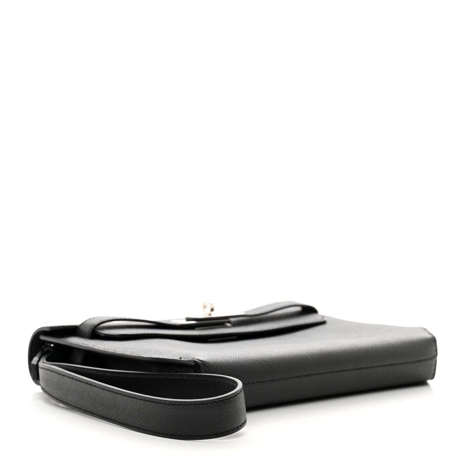 Hermes Epsom Kelly Depeches 25 Pouch Black 4 of 8