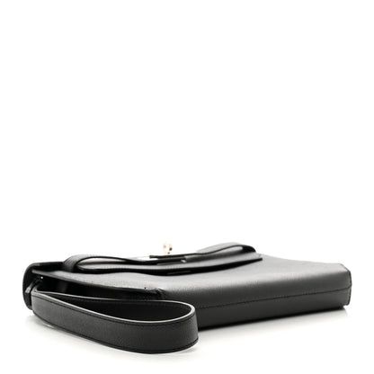 Hermes Epsom Kelly Depeches 25 Pouch Black 4 of 8