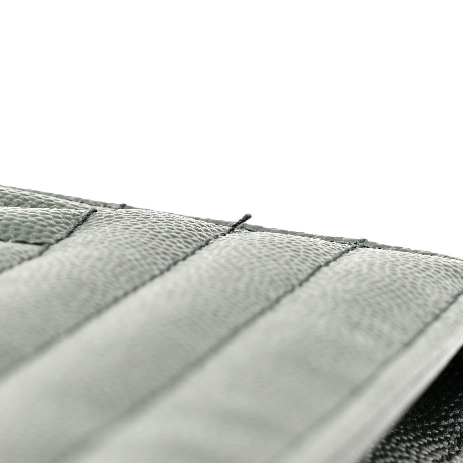 Saint Laurent Grain De Poudre Textured Mixed Matelasse Triquilt Monogram Clutch Vert Fonce 11 of 11