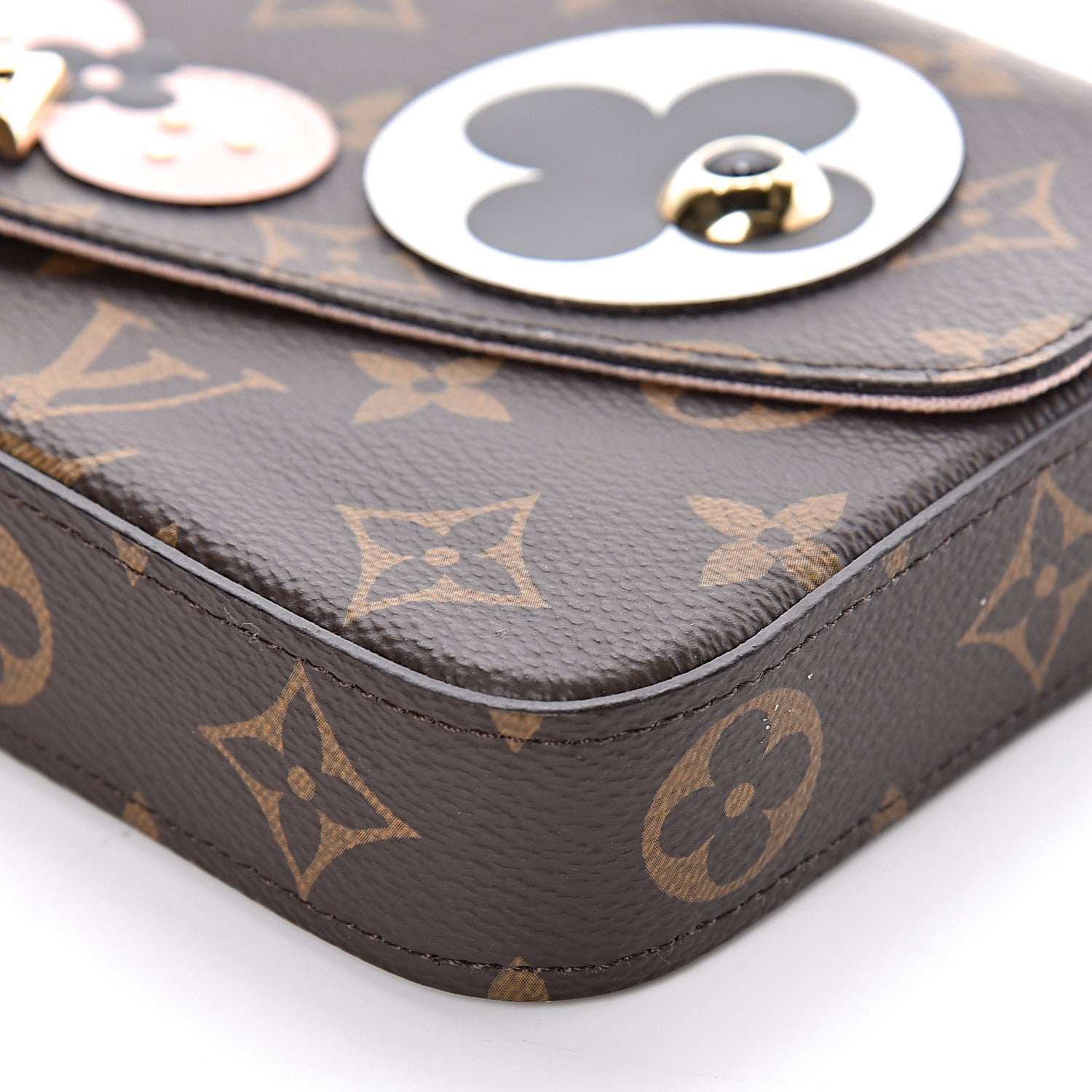 Louis Vuitton Monogram Valentine Dog Pochette Felicie Chain Wallet 9 of 11
