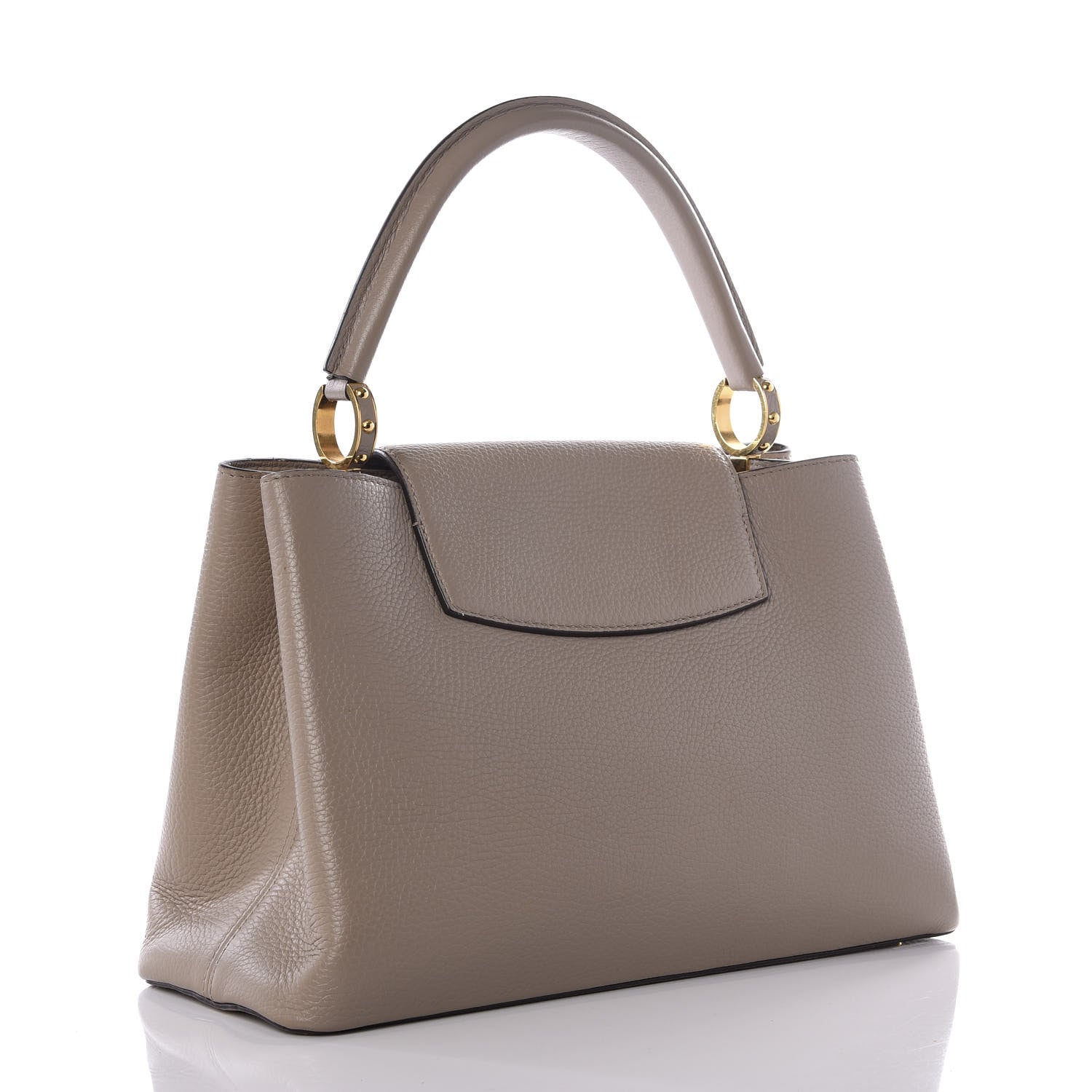 Louis Vuitton Taurillon Capucines MM Galet 2 of 10